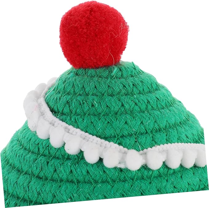 Cabilock Cartoon Christmas Tree Decorative Rope Woven Storage Basket Lid for Organizing Toys Snacks and Cosmetics Holiday Home
