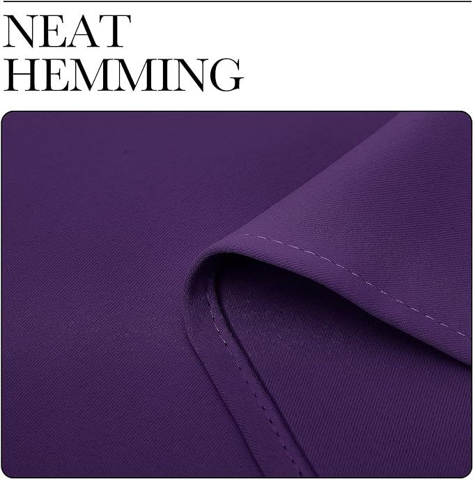 NICETOWN Purple Blackout Curtains 78 inches Long, Niose Reducing and Thermal Insulated Room Darkening Curtains for Girls Bedroom Living Room Window Decoration (55 inches Wide, 2 Panels)