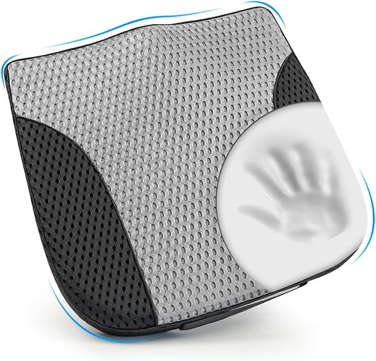 Lofty Aim Car Seat Cushion, Comfortable Memory Foam Seat Pillow for Driving, Sciatica-Back Pain Relief, Cushion for Car-Truck, Office, Wheelchair - Mesh Black&Gray