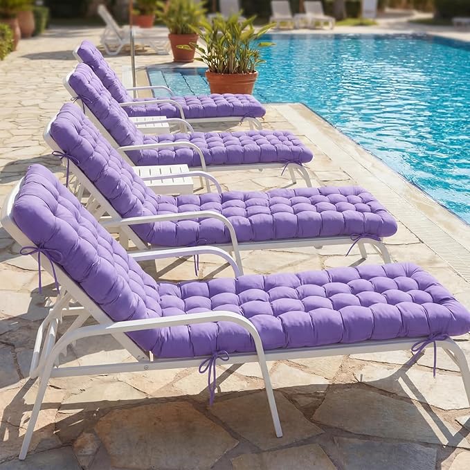 Wenqik Long Floor Cushion Large Floor Cushion with Brushed Cotton 74.8 x 27.5 x 3.15 in Jumbo Lounger Pillow for Outdoor Indoor Bay Window Meditation Yoga Reading Sleeping(Purple)