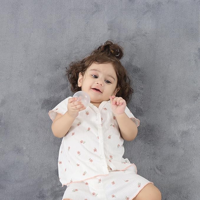 1.3" Thick Baby Floor Play Mat 79x118, Basic Padded Foam Mat for Tummy Time Crawling, Non Slip Cushioned for Babies Toddlers Infants Kids (Light Grey)