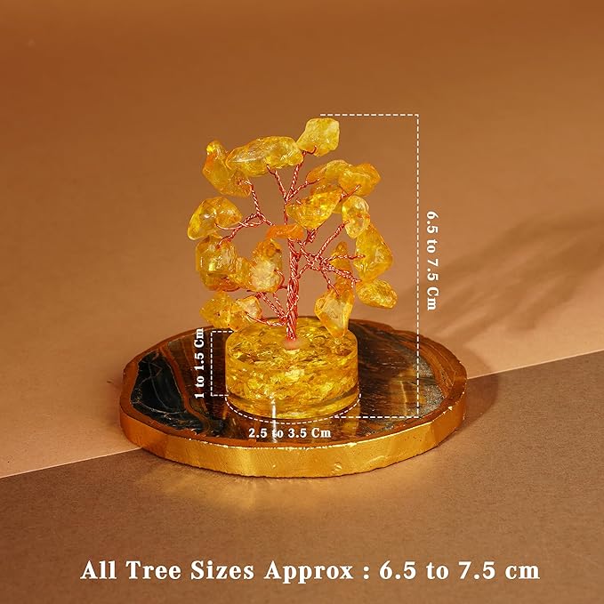 Set of 12 Crystal Trees Unique Birthday Gifts for Women, Mom & Dad, Orgone Base Handmade Reiki Healing Stones for Home, Office Desk Decor, Bring Money, Positivity, Spiritual Good Luck Gifts