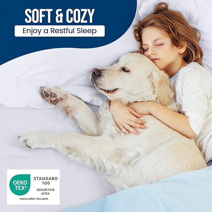 Utopia Bedding Waterproof Mattress Protector California King Size (Pack of 14), Premium Terry Mattress Cover 200 GSM, Breathable, Fitted Style with Stretchable Pockets (White)