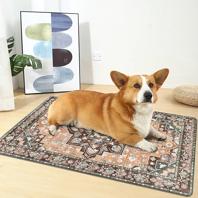 HEBE Anti Fatigue Kitchen Rugs Sets of 2, Non Slip Kitchen Mats for Floor, Waterproof Cushioned Comfort Standing Carpet for Kitchen Sink, Home Office, Laundry Room