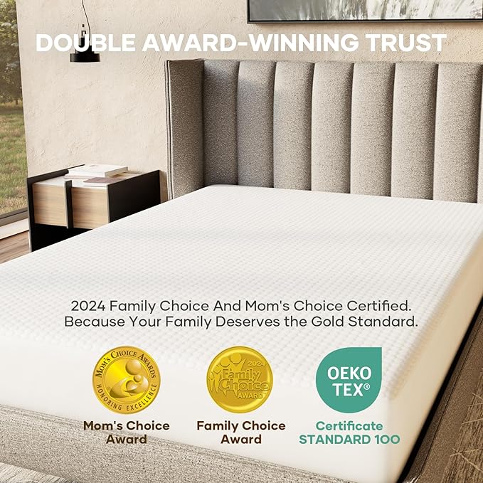 OhGeni 100% Waterproof Queen Size Mattress Protector,Soft Mattress Pad,Pet Hair & Bedwetting Resistant,Cooling Breathable Fitted Sheets,Washable Bed Cover,Non-Slip Deep Pocket,Noiseless for Bedroom
