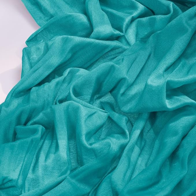 Socomi 2pcs Teal Blue Spring Cheesecloth Table Runner Boho Rustic Gauze 120 inch 10FT Cheese Cloth Runner for Wedding Party Baby Shower Birthday Home Decor