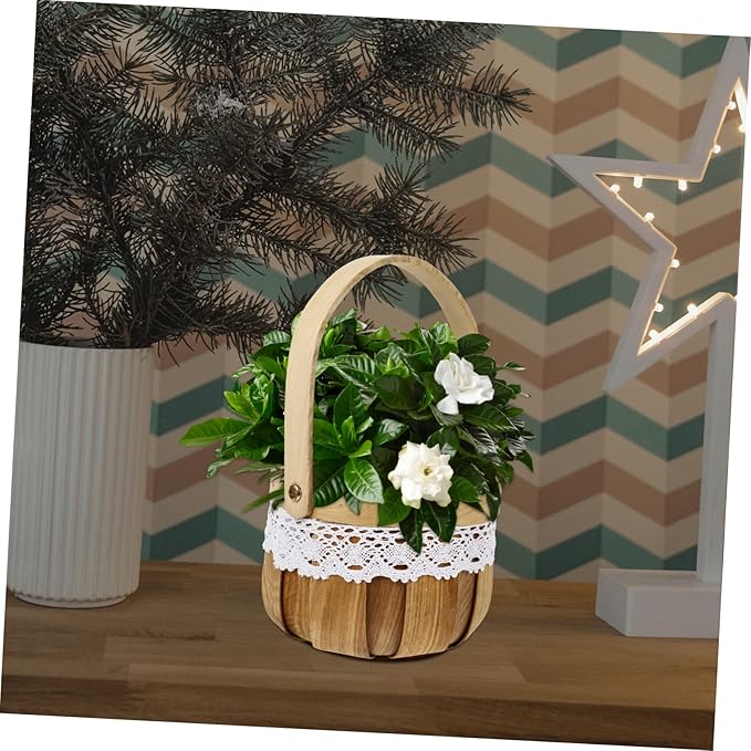 Mobestech 1Pc Halloween Woven Storage Basket Pumpkin Design for Candy Treats Halloween Prop for Parties