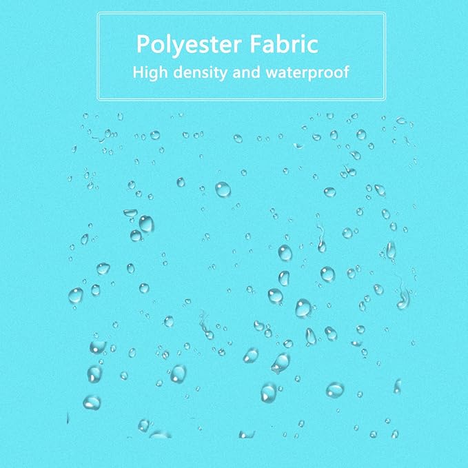 LLSCL Sapphire Blue Fabric Shower Curtain Liner with Magnets, Waterproof Hotel Quality, 72 x 72 Machine Washable