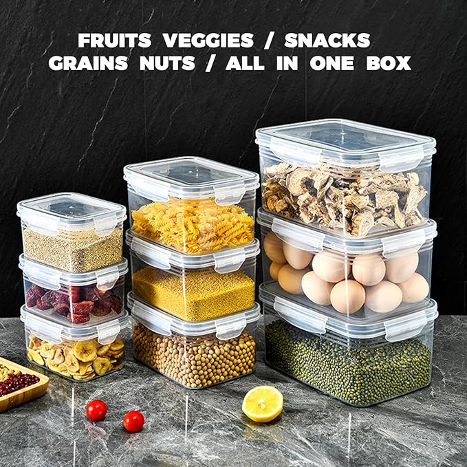 3PCS Fruit Containers for Fridge with Removable Filter, Berry Airtight Produce Storage Containers to Keep Fruit and Vegetables Fresh, BPA-Free Dishwasher Safe Food Containers (Blue)