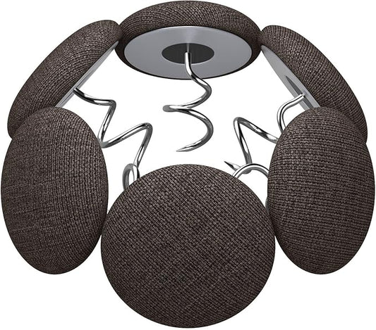 12 Colors Fabric Covered Button Twist Pins Dust Ruffle Pins- for Sofa，Upholstery，Armchair Caddies, Armrest Covers,Bed Skirts, Slipcovers, Headliners (24, Dark Brown)