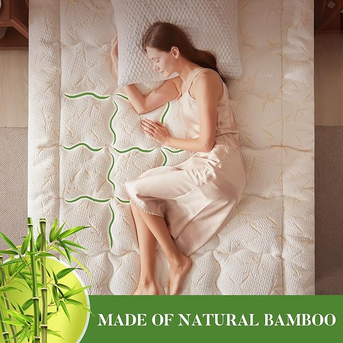 PRIMESOFT 100% Waterproof King Size Mattress Topper, Thick Pillow Top Mattress Pad，Up to 21 Inch Deep Pocket,Soft Breathable Mattress Pad for Back Pain, Protector Cover(Beige)