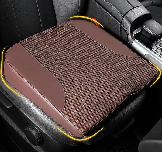 Lofty Aim Car Seat Cushion, Comfortable Memory Foam Seat Pillow for Driving, Sciatica-Back Pain Relief, Cushion for Car-Truck, Office, Wheelchair - Brown