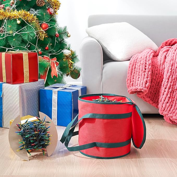 BAUM Christmas Light Storage Tote