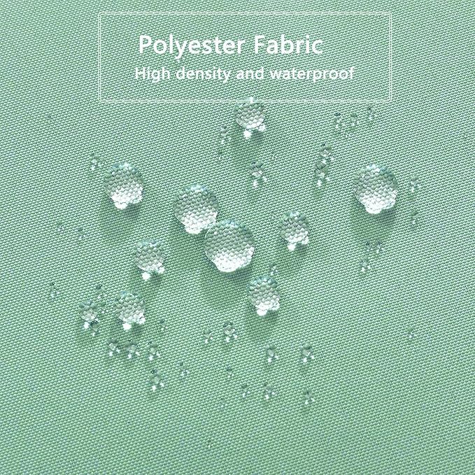 LLSCL Green Fabric Shower Curtain Liner with Magnets, Waterproof Hotel Quality, 72 x 72 Machine Washable