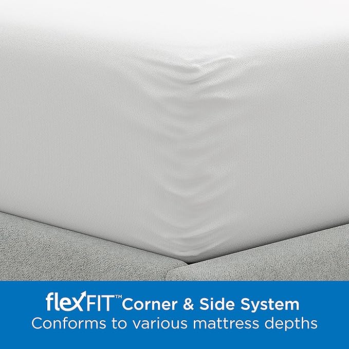 AllerEase Waterproof Mattress Protector, Maximum Allergy Mattress Protector, Queen Mattress Cover (Pack of 2)