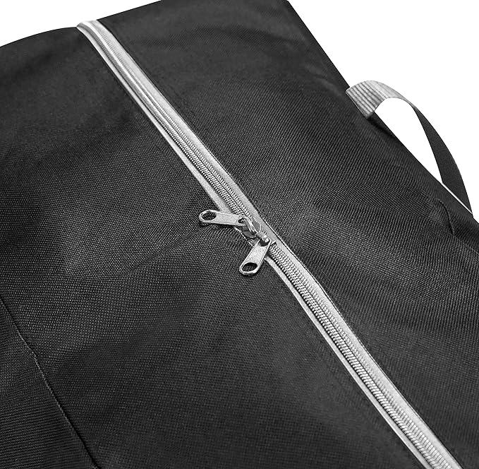 ProPik Christmas Ornaments Accessories Storage Bag Tear-proof Polyester Material 15” X 9.8” X 18.1” With Handles And Full Length Zipper (Black)