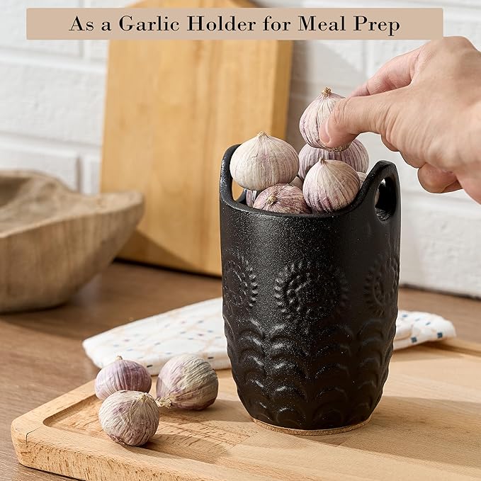 5.75“ (H) Utensil Holder for Kitchen Counter, Cute Nordic Minimalist Style Cooking Utensil Holder and Crock Home Kitchen Decor, Ceramic Utensil Organizer for All kinds Spoon, Knife, Fork