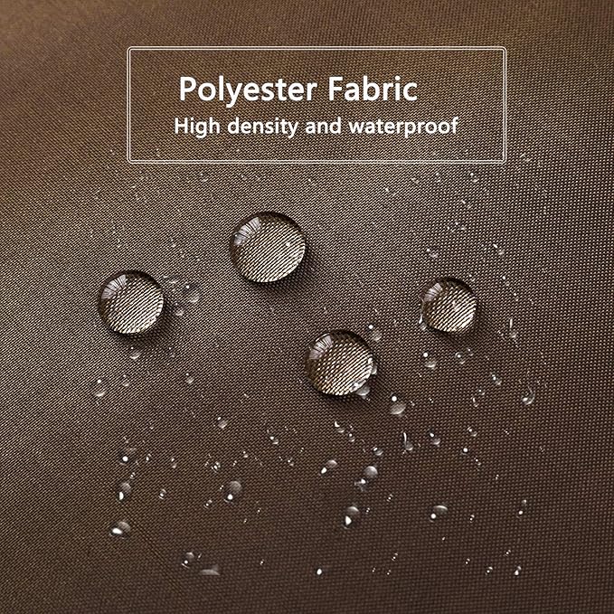 LLSCL Brown Fabric Shower Curtain Liner with Bottom Counterweight, Waterproof Hotel Quality, 72 x 72 Machine Washable