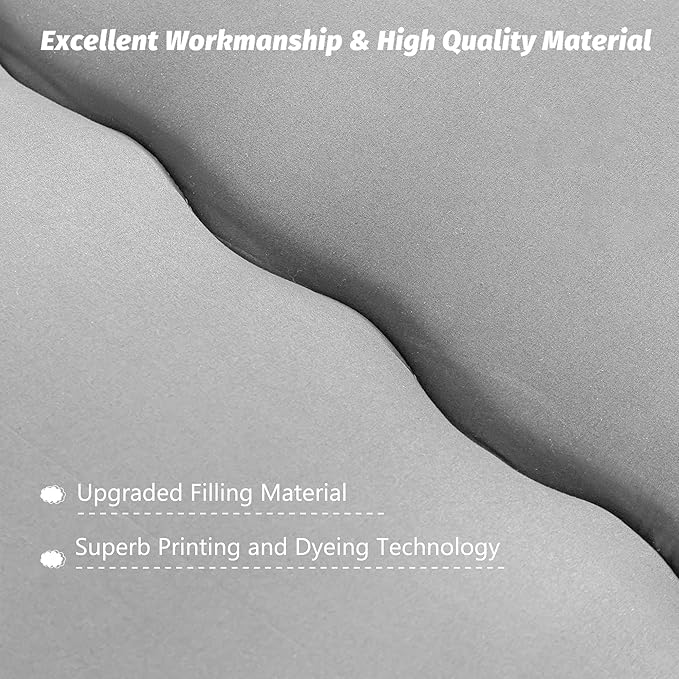 MAXYOYO Japanese Floor Mattress Futon Mattress, Thicken Sleeping Pad Foldable Roll Up Boys Girls Dormitory Kids Lounger Couch and Sofa, Grey, Full