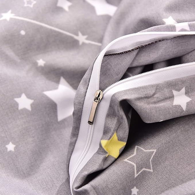 MAXYOYO Grey Constellation Japanese Floor Futon Mattress, Tatami Floor Mat Portable Camping Mattress Kids Sleeping Pad Foldable Roll Up Floor Lounger Couch with Mattress Protector Queen Size