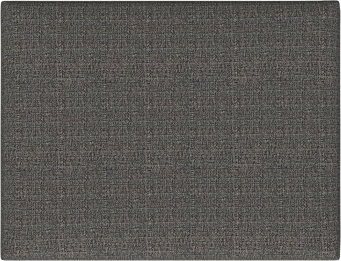 SIMPLIHOME Owen Coffee Table Storage Ottoman - 34" Wide x 19" High Upholstered Tweed Look Fabric Rectangular Lift-Top Ottoman in Ebony, Mid-Century Modern Bench for Living Room with Tapered Legs