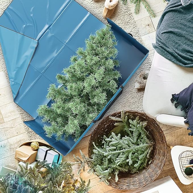Clara Clark Christmas Tree Storage Bag - Extra Wide Xmas Tree Storage Box Container Made from Durable Oxoford 600D Waterproof Fabric with Handles & Dual Zipper (3, 9 ft)