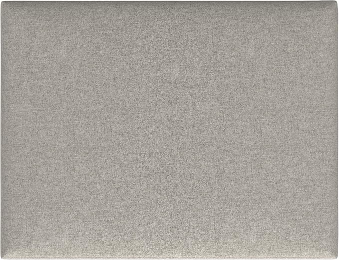 SIMPLIHOME Owen Coffee Table Storage Ottoman - 34" Wide x 19" High Upholstered Woven Fabric Rectangular Lift-Top Ottoman in Cloud Grey, Mid-Century Modern Bench for Living Room with Tapered Legs