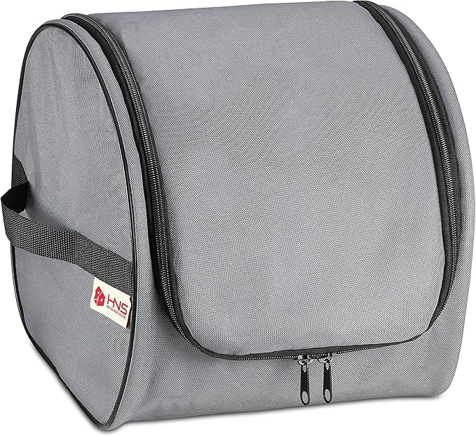 Premium Christmas Light Storage Bag – Heavy-Duty 600D Tear-Proof Material with Reinforced Handles – Includes 3 Reels, Stores up to 375 Ft of Mini Lights & Extension Cords – Grey with PVC Lining